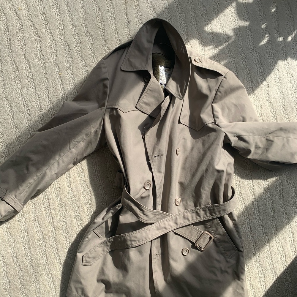 Fleece lined trench by london fog.